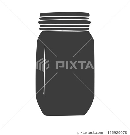 Vector hand drawn sketch doodle jar 126929078