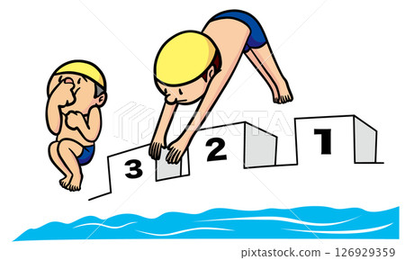 Dive in the pool Dive in the pool 126929359