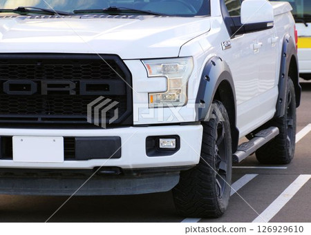 進口車圖片：福特F-150猛禽車頭面罩 126929610