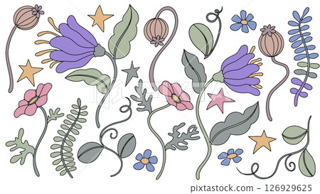 flower, vector, blossom 126929625