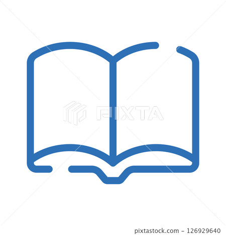 Learning icon. Line art illustration showing machine learning or training 126929640