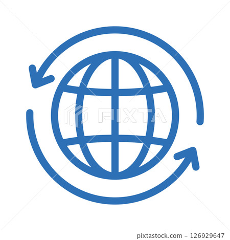 多語言圖示。線圖表示全球支持 多語言圖示。線圖表示全球支持 126929647