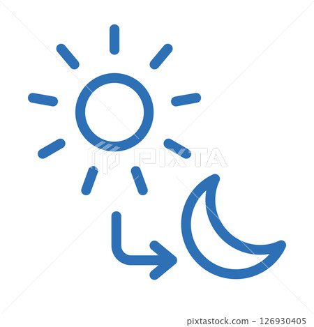 Dark mode compatible icons. Line art illustrations for modern UI Dark mode compatible icons. Line art illustrations for modern UI 126930405