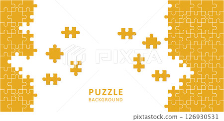 simple puzzle pieces template isolated vector illustration 126930531
