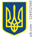 Ukrainian coat of arms. Tryzub 126932560