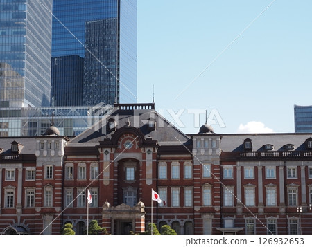 東京站丸之內出口紅磚車站大樓 東京站丸之內出口紅磚車站大樓 126932653