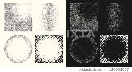 Halftone dot tone grunge effect abstract pattern texture vector graphic retro illustration.gradient geometric element art shape modern creative pop wallpaper vintage monochrome print frame Halftone dot tone grunge effect abstract pattern texture vector graphic retro illustration.gradient geometric element art shape modern creative pop wallpaper vintage monochrome print frame 126933067