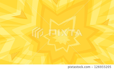 Cute shock effect background illustration_16:9 126933205