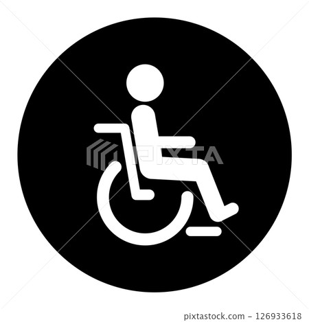 Wheelchair icon Wheelchair icon 126933618