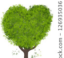 Tree heart shape plant  object  126935036