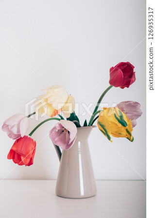 Bouquet of tulips. 126935317