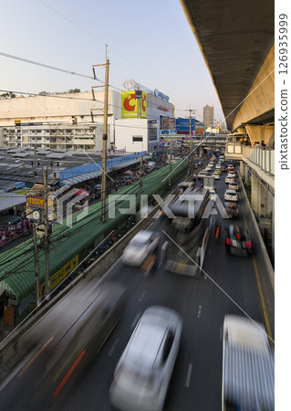 Streets around BTS Samrong Station, Muang Samut Prakan, Thailand 126935999