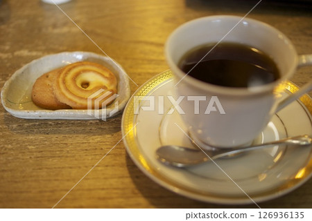 咖啡和餅乾茶時間 126936135