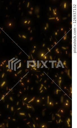 Abstract glowing particles floating in darkness, creating a dynamic and ethereal light field Abstract glowing particles floating in darkness, creating a dynamic and ethereal light field 126937132