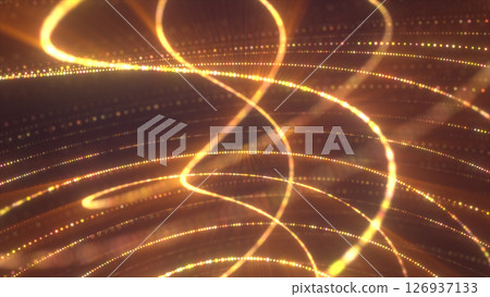 Golden light streaks and glowing curves in motion, evoking a sense of fluid energy and digital harmony Golden light streaks and glowing curves in motion, evoking a sense of fluid energy and digital harmony 126937133