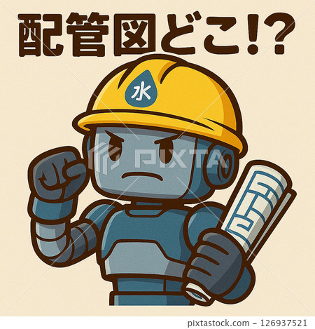Where's the plumbing diagram?! Plumber robot! Where's the plumbing diagram?! Plumber robot! 126937521