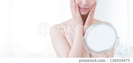 Young lady to skin care 126938475