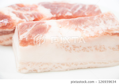 Iberian pork belly block 126939634