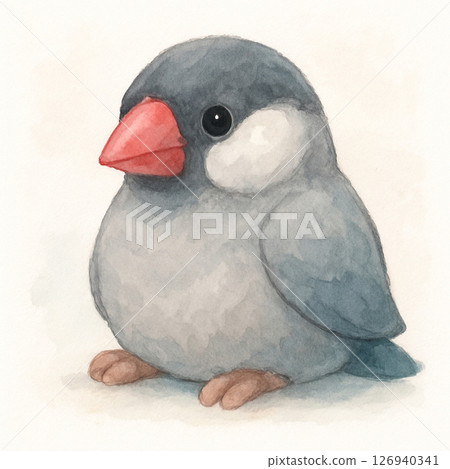 蓬鬆的爪哇麻雀毛絨玩具 蓬鬆的爪哇麻雀毛絨玩具 126940341