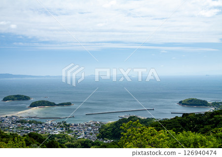 東羽津海岸的連島灘塗和東羽津港（愛知縣西尾市東羽津町） 126940474