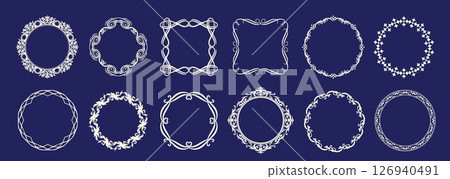 antique frame material 126940491