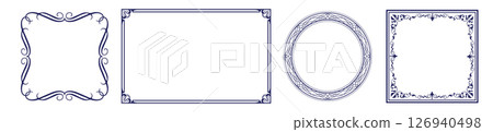 antique frame material 126940498