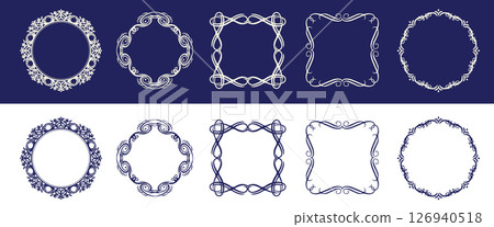 antique frame material 126940518