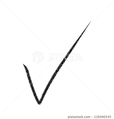 黑色複選標記圖示插圖材料-可用於評分和清單 126940545