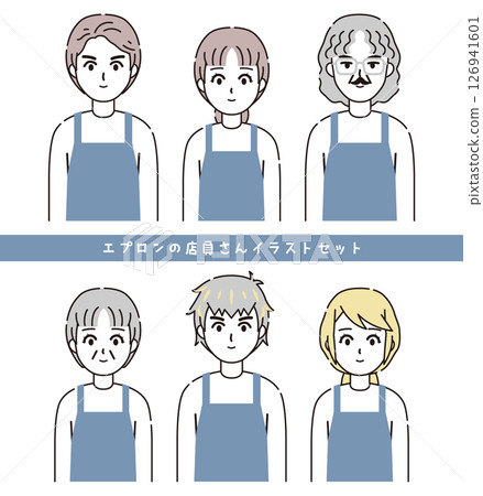 圍裙店員插圖集2 126941601