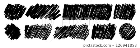 Freehand pen filled frame 126941858