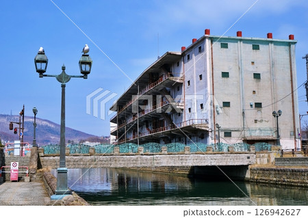 Otaru Canal, Hokkaido - View of Hokkai Can Company's No. 3 Warehouse 126942627