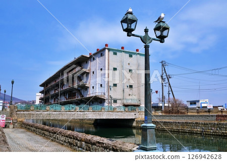 Otaru Canal, Hokkaido - View of Hokkai Can Company's No. 3 Warehouse 126942628