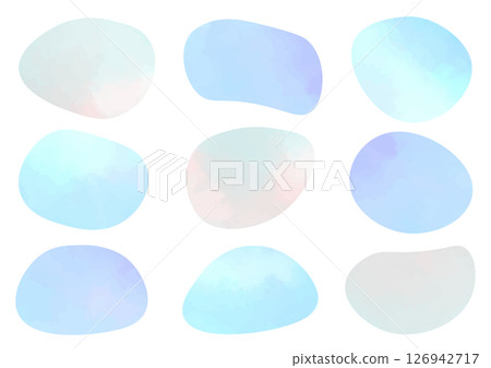 水彩風格，酷炫的框架，形狀隨意 126942717