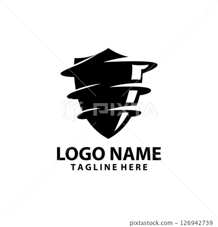 shield drill logo design vector shield drill logo design vector 126942739