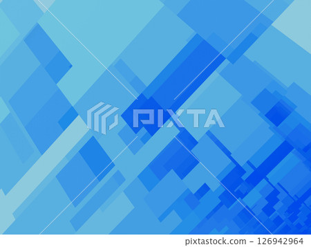 Background of many overlapping blue rectangles 126942964