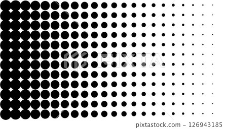 Halftone dots, circles pattern, background. Dots, Polka dots pattern - stock vector illustration, clip-art graphics 126943185
