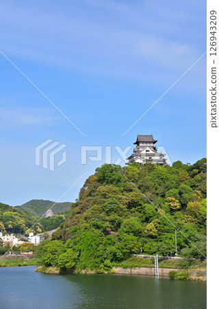 【愛知縣】國寶犬山城與木曾川在新綠中閃閃發光 126943209
