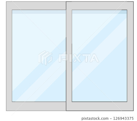 簡單的櫥窗插畫 126943375