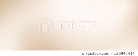 Smooth wavy beige gradient background. Soft neutral liquid wallpaper. Silky nude color texture for banner, flyer, presentation, graphic design. Vector abstract blurred fawn pearl backdrop cover 126943414