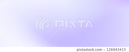 Abstract smooth lavender gradient wallpaper. Soft blurred light violet background. Universal pastel lilac color backdrop for banner, flyer, presentation, advertising. Vector subtle liquid cover 126943415
