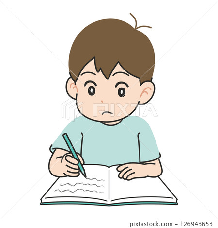 Boy studying Boy studying 126943653