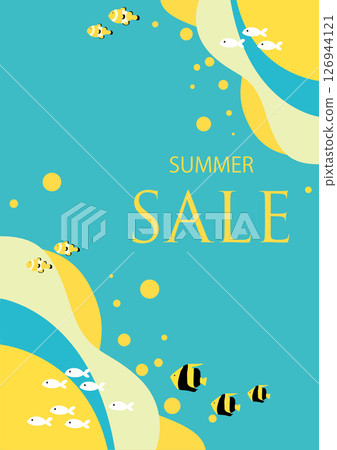 清爽的夏日圖像背景素材 清爽的夏日圖像背景素材 126944121