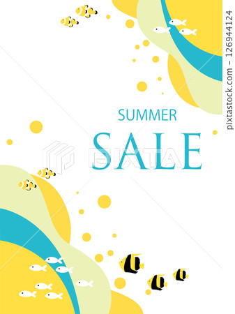 清爽的夏日圖像背景素材 清爽的夏日圖像背景素材 126944124