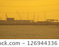 Coastal industrial estates with the evening sunlight 126944336
