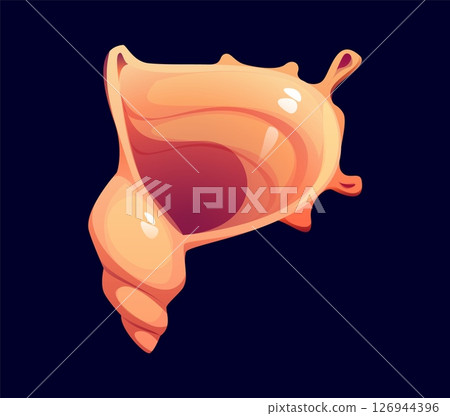 Reef seashell cartoon font letter P. Underwater mollusk conch font letter, coral reef mussel vector type symbol. Ocean shell cartoon English alphabet typeface sign or kids ABC typeset element Reef seashell cartoon font letter P. Underwater mollusk conch font letter, coral reef mussel vector type symbol. Ocean shell cartoon English alphabet typeface sign or kids ABC typeset element 126944396