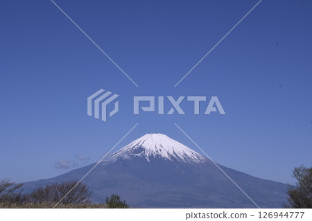 Mount Fuji as seen from Nagao Pass 126944777