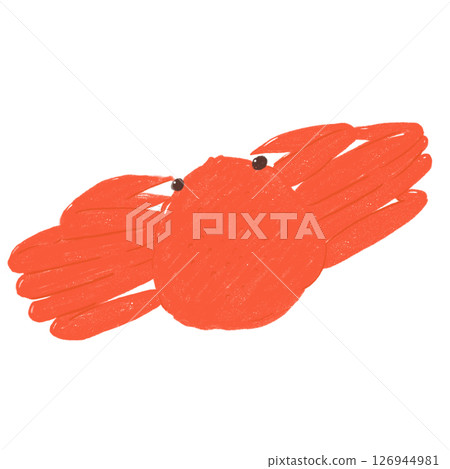 Hand-drawn illustration: Crab 126944981