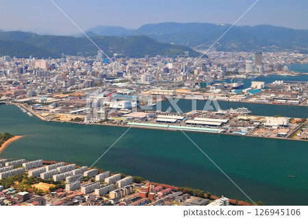 【香川縣】從八島丸展望台（日本觀光地百選）眺望高松市 126945106