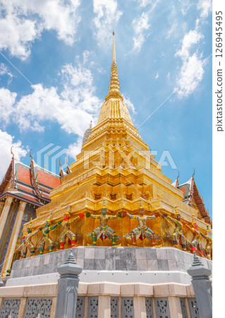 Thai Travel Landmark Wat Phra Kaeo, Temple of the Emerald Buddha Bangkok, Asia Thailand Thai Travel Landmark Wat Phra Kaeo, Temple of the Emerald Buddha Bangkok, Asia Thailand 126945495