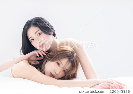 Young women beauty hair and makeup 126945526